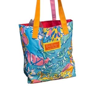 Lily Pulitzer tote bag with coin bag